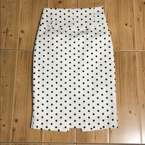 Polka Dot Pencil Skirt